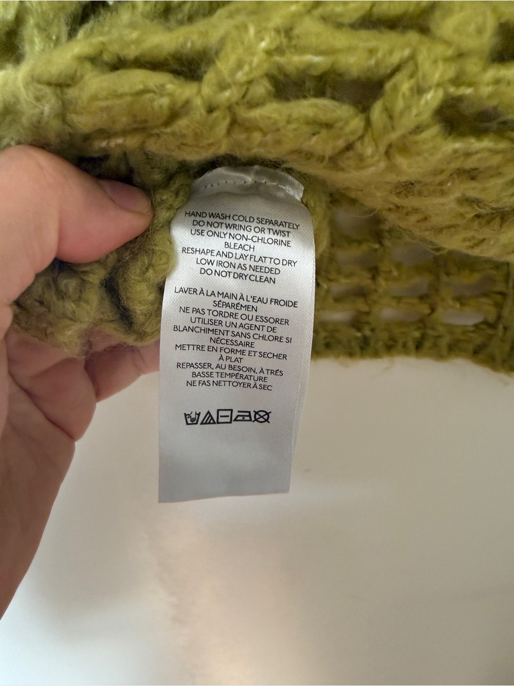 BDG Olive Open Knit Crochet Short Sleeve Cardigan Sweater Size S/P - Picture 4 of 5